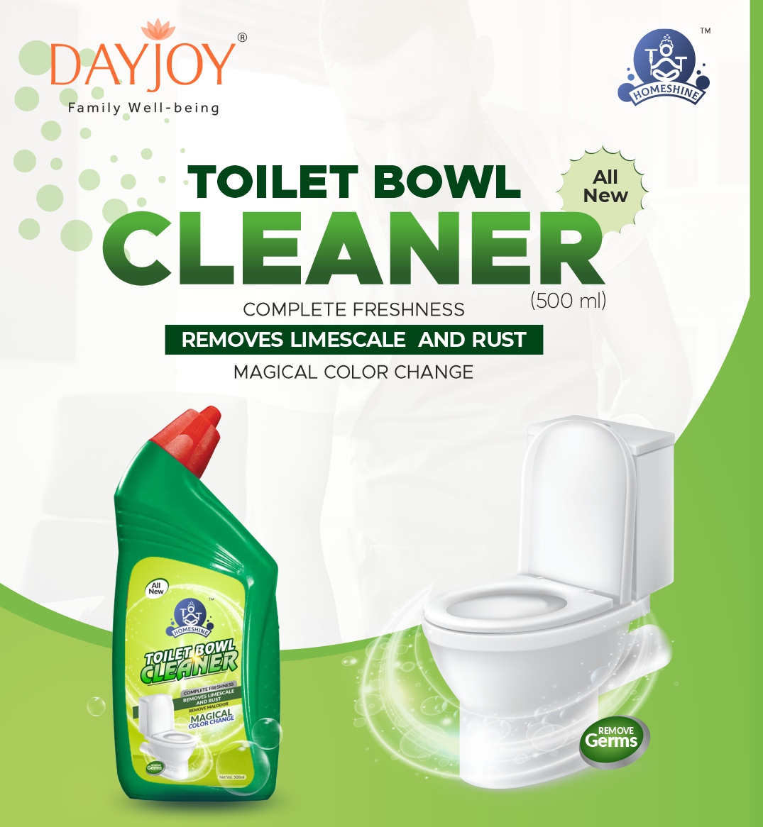 Home Shine Toilet Bowl Cleaner (500ml)